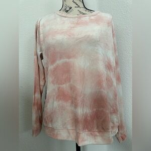 Velvet Tie-Dye Long Sleeve Top
